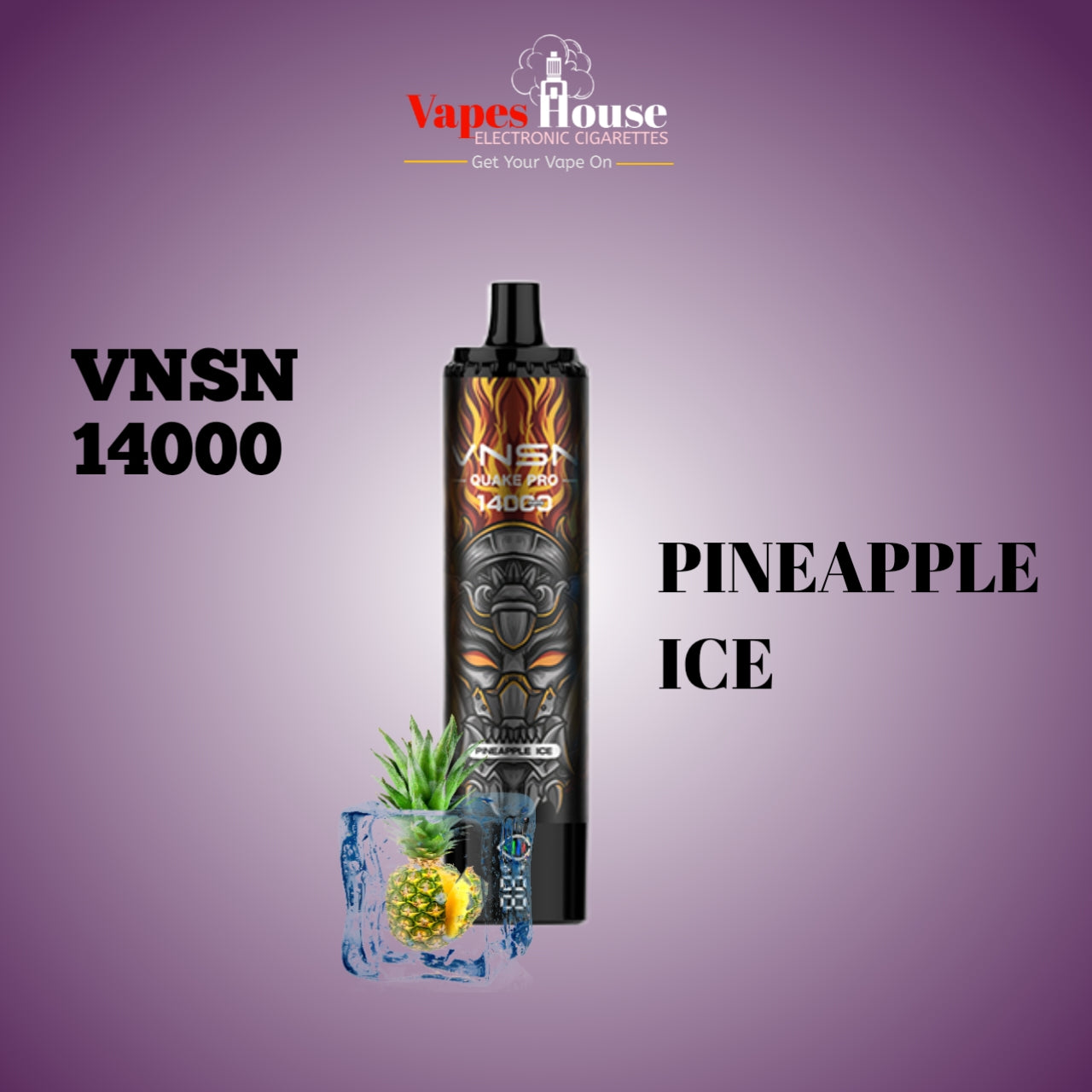 VNSN QUAKE PRO 14000 PINEAPPLE ICE