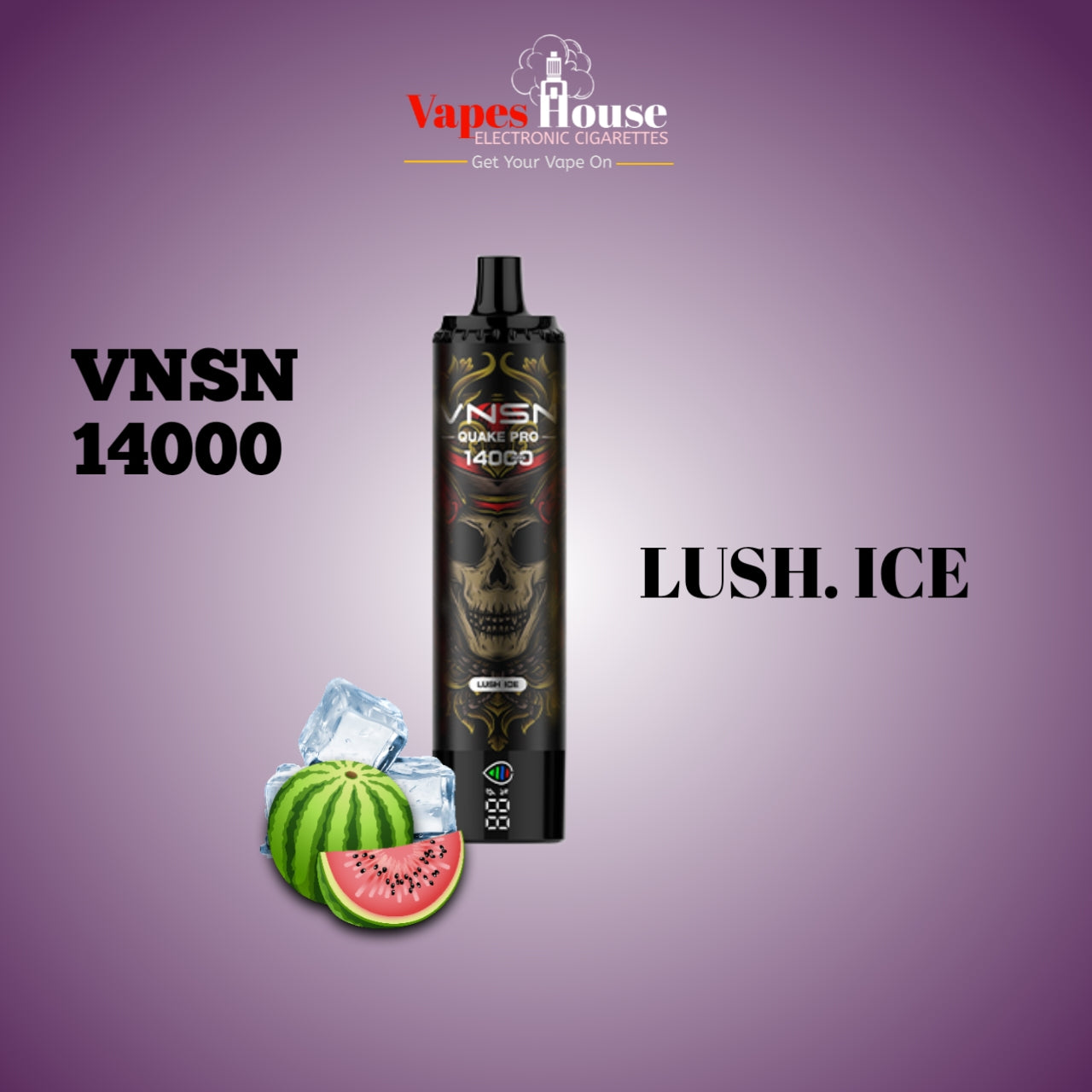 VNSN QUAKE PRO 14000 LUSH ICE Disposable vape