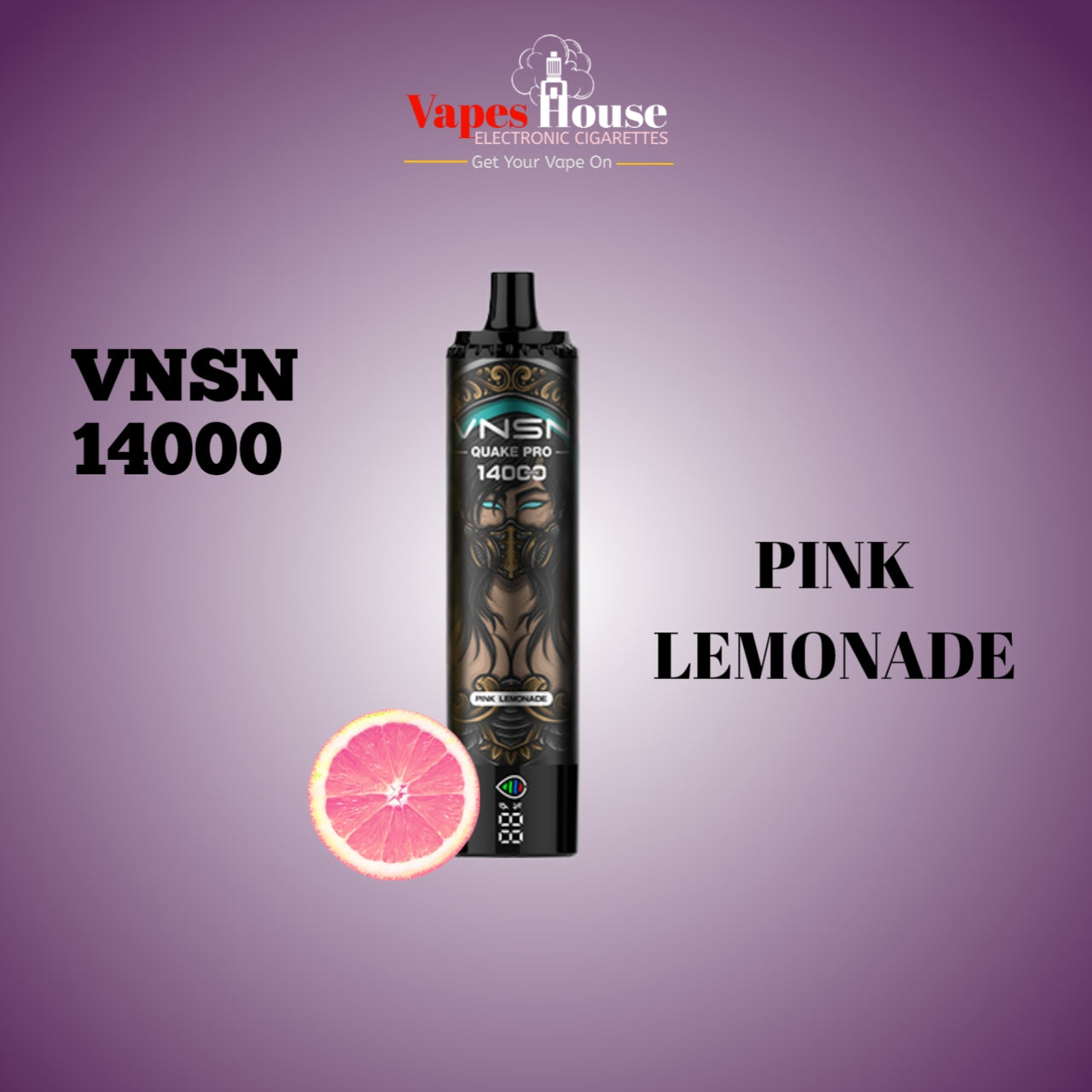 VNSN Quake Pro 14000 Puffs Pink Lemonade Disposable vape