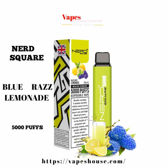 Nerd Square 5000 - Blue Razz Lemonade Disposable