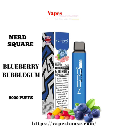 Nerd Square 5000 - Blueberry Bubblegum Disposable