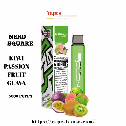 Nerd Square 5000 - Kiwi Passion Fruit Guava Disposable
