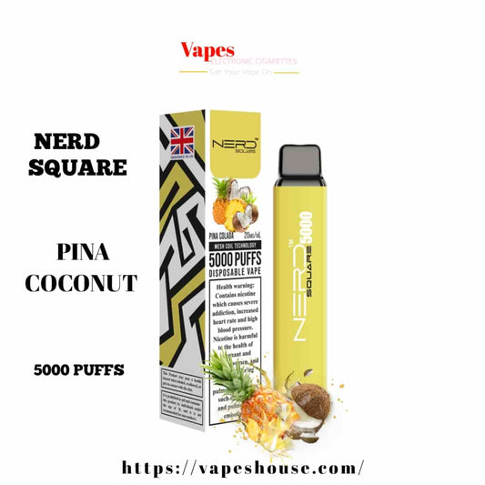 Nerd Square 5000 - Pina Coconut Disposable