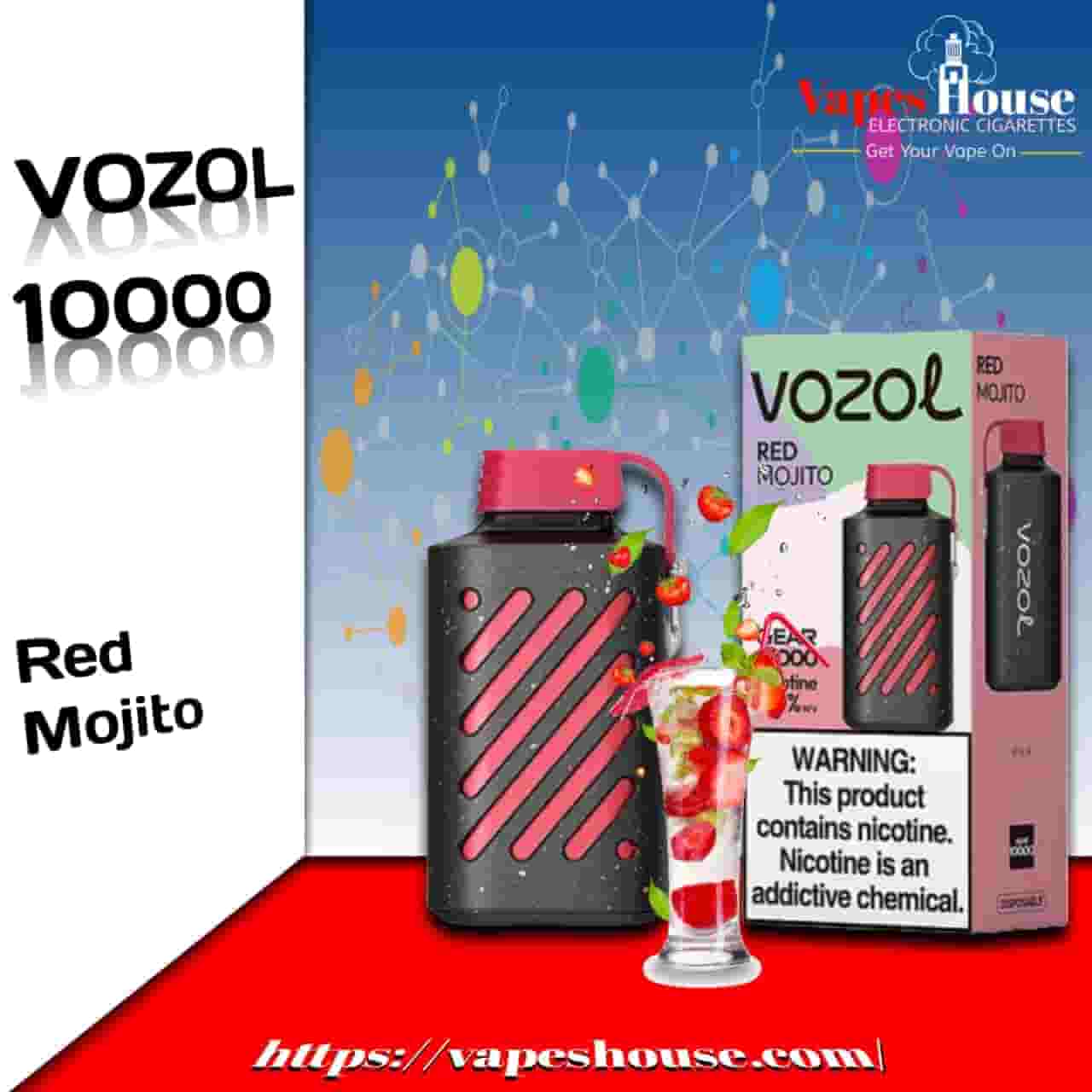 Vozol Gear 10000 Puffs Red Motijo Disposable Vape