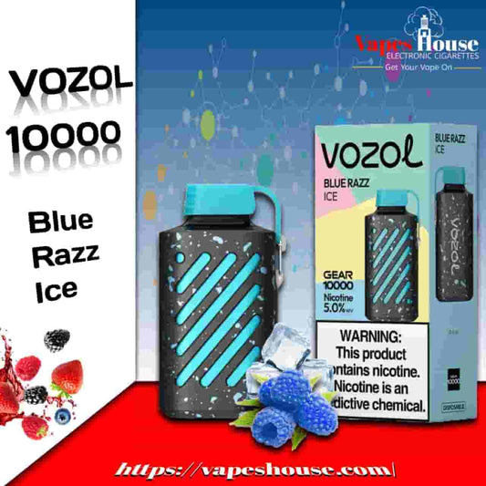 Vozol Gear Blue Razz Ice 10000 Puffs 