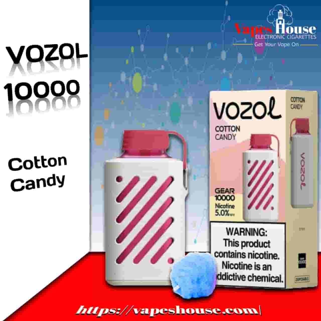 Vozol Gear 10000 Puffs Cotton Candy Disposable Vape