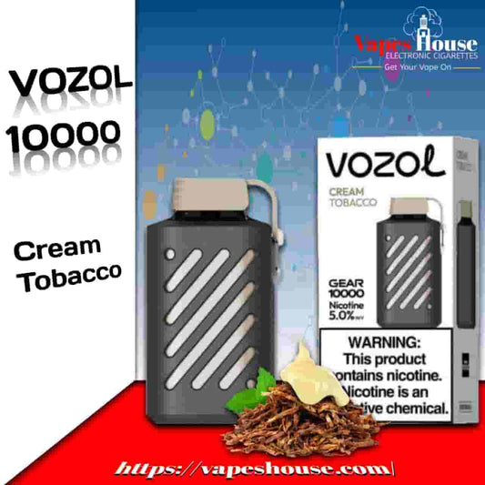 Vozol Gear Cream Tobacco 10000 Puffs