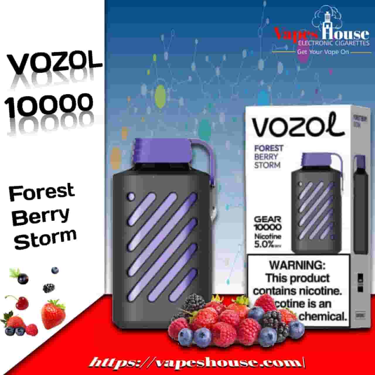 Vozol Gear 10000 Puffs forest barry storm Disposable Vape