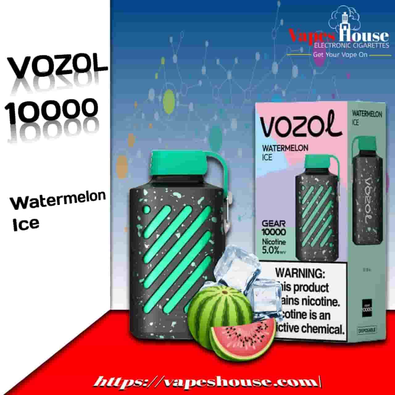 Vozol Gear 10000 Puffs Watermelon Ice Disposable Vape